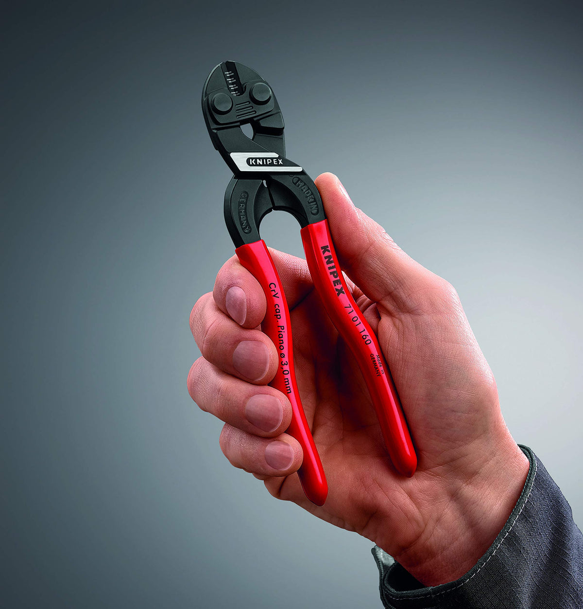 KNIPEX 코볼트 컴팩트 볼트 커터 0.157인치 직경 절단 고강도 크롬바나듐강 17번 사진