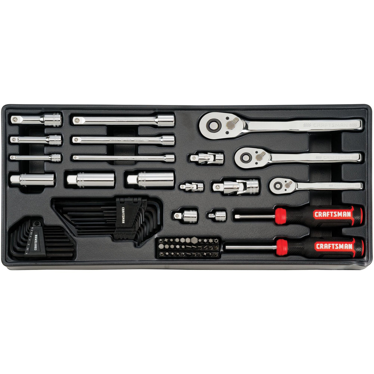 CRAFTSMAN 정비용 공구 세트 72T 라쳇 저프로파일 1/4 3/8 DR 소켓 렌치 풀세트 8번 사진