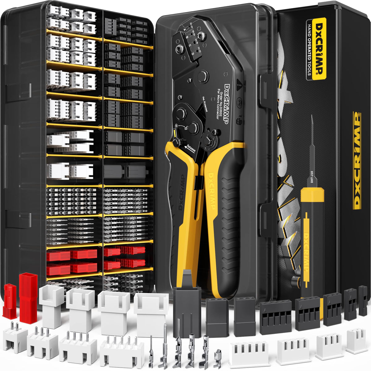 DxCRIMP 오픈 배럴 라챗 압착기 D1630M 30-16 AWG 10번 사진
