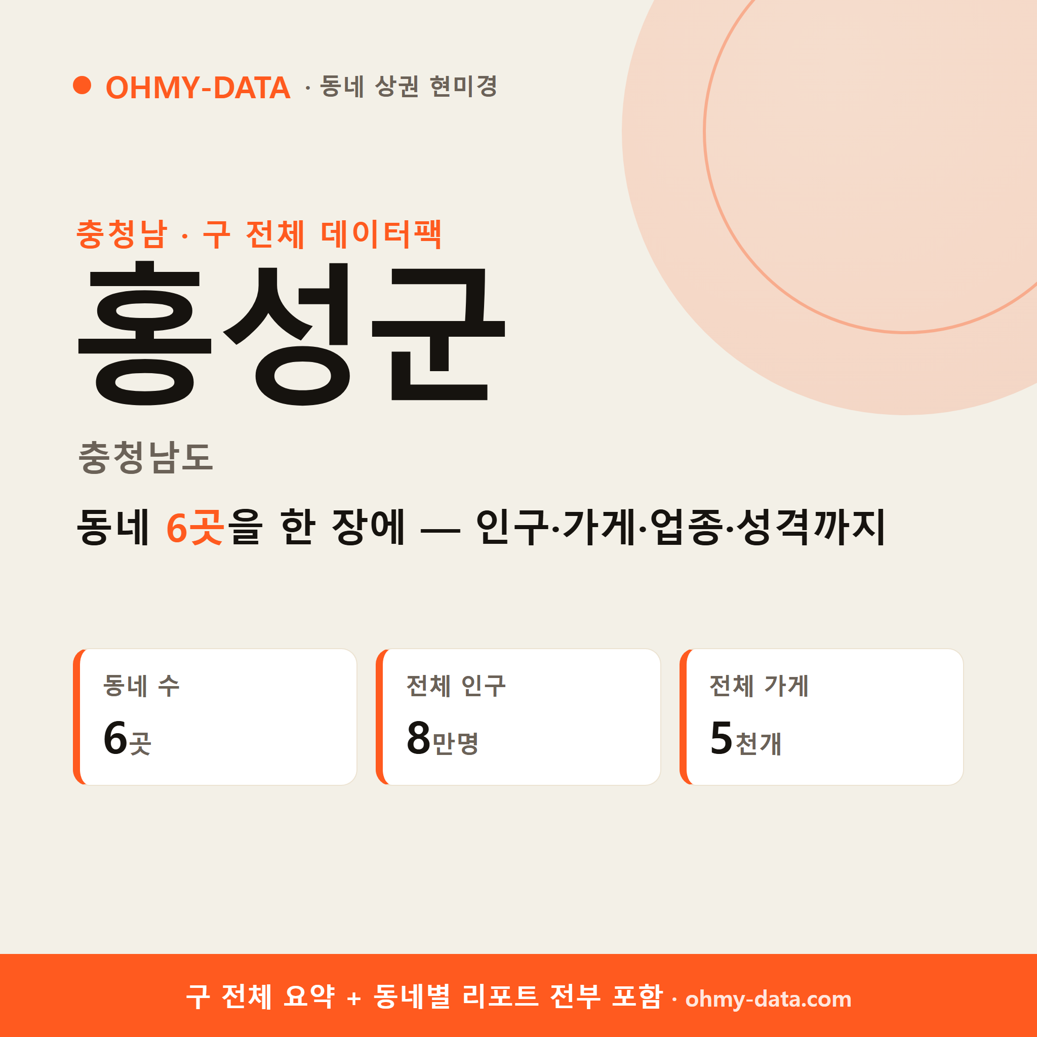 홍성군 상권 데이터팩