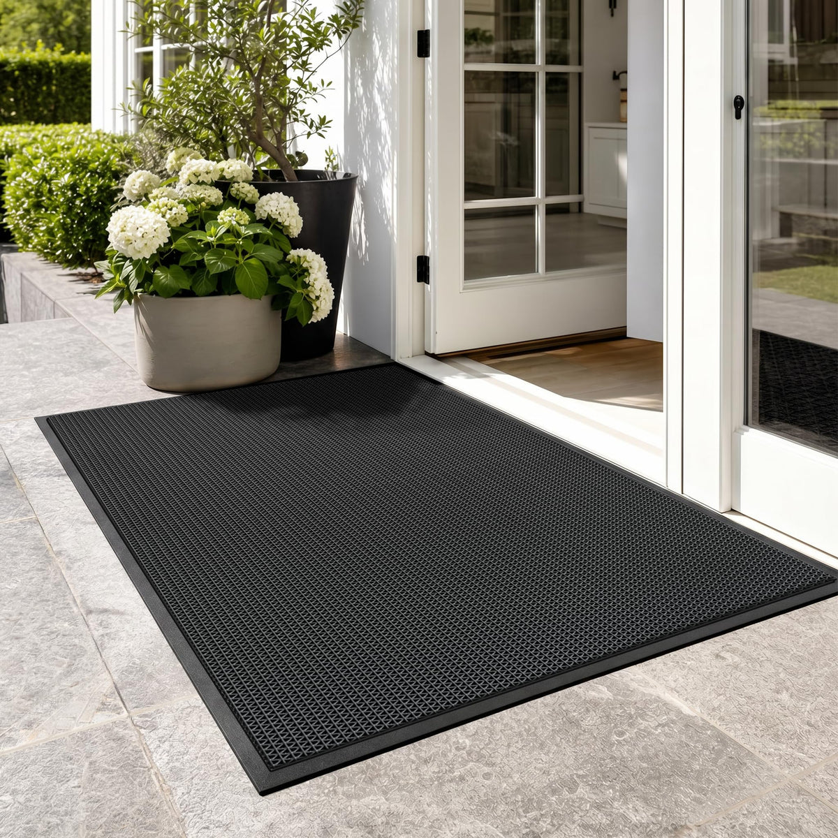 WochiTV PVC 배수 논슬립 바닥 매트 S자 중공 3FTx16.6FT 6mm 두께 1번 사진