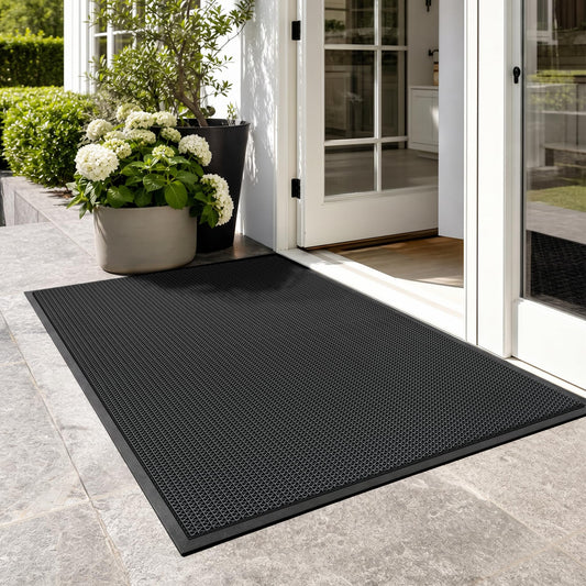 WochiTV PVC 배수 논슬립 바닥 매트 S자 중공 3FTx16.6FT 6mm 두께 1번 사진