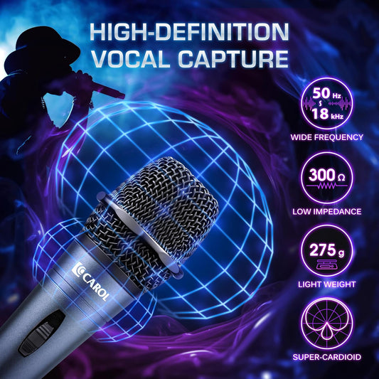 CAROL 유선 노래 마이크 E dur-916S XLR 4.5m 케이블 포함 2번 사진