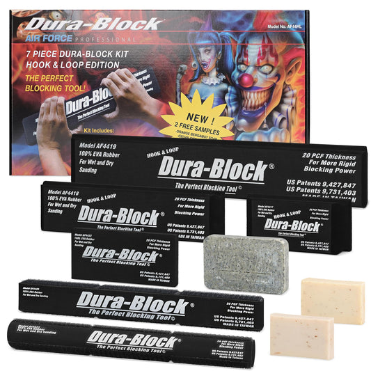 Dura-Block 샌딩블록 세트 AF44HL 훅앤루프 7종 1번 사진