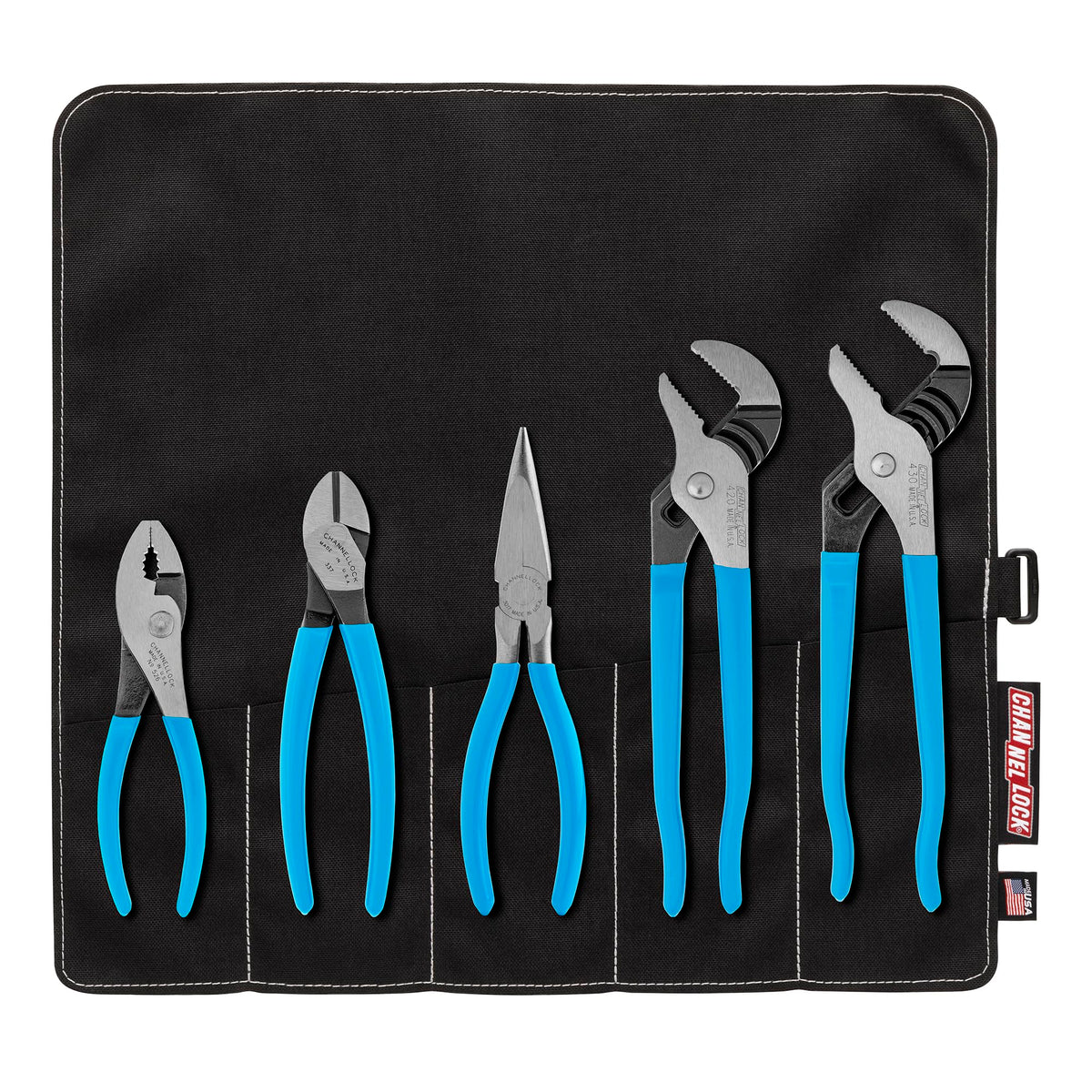 Channellock 플라이어 세트 TOOL ROLL-3 5종 9.5인치 10인치 텅앤그루브 1번 사진