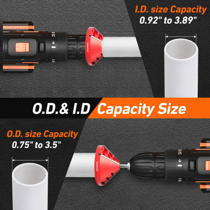 Generic 2 in 1 내부 외부 PVC 파이프 디버링 툴 리머 3번 사진