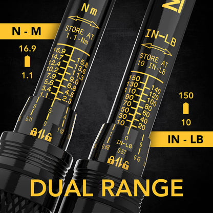 LEXIVON 1/4인치 토크 렌치 10~150in‑lb(1.1~16.9Nm) 72톱니 양방향 클릭형 LX-180 2번 사진