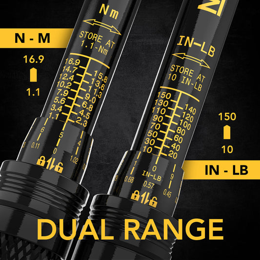 LEXIVON 1/4인치 토크 렌치 10~150in‑lb(1.1~16.9Nm) 72톱니 양방향 클릭형 LX-180 2번 사진