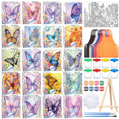 Sherr 프리드로잉 캔버스 페인팅 키트 140pcs 20세트 14번 사진