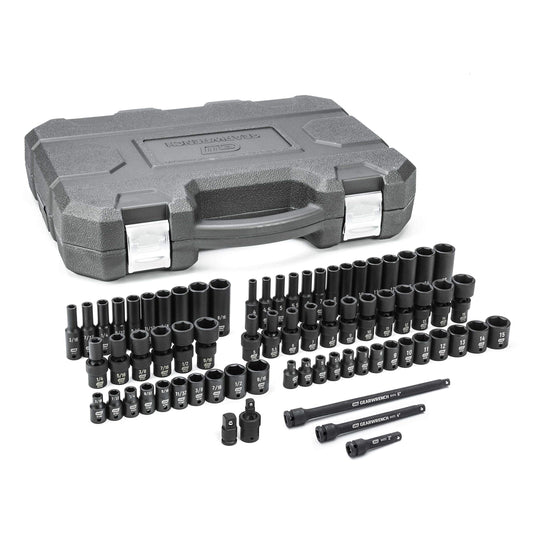 GEARWRENCH 1/4인치 드라이브 6각 SAE/mm 마스터 임팩트 소켓 세트 84903 1번 사진