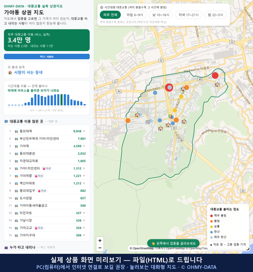 인터랙티브 지도 미리보기(실제 상품은 클릭형 HTML)