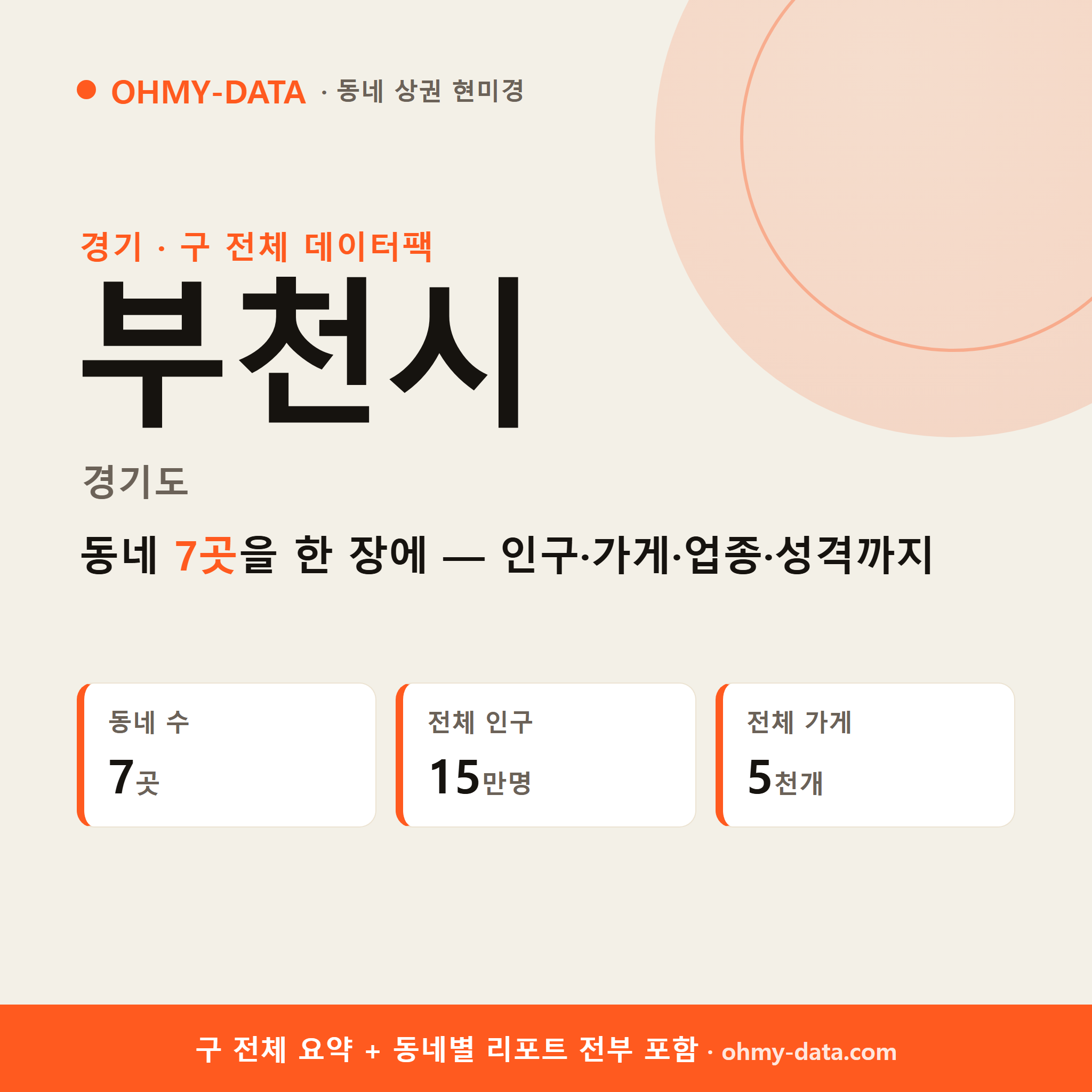 부천시 오정구 상권 데이터팩