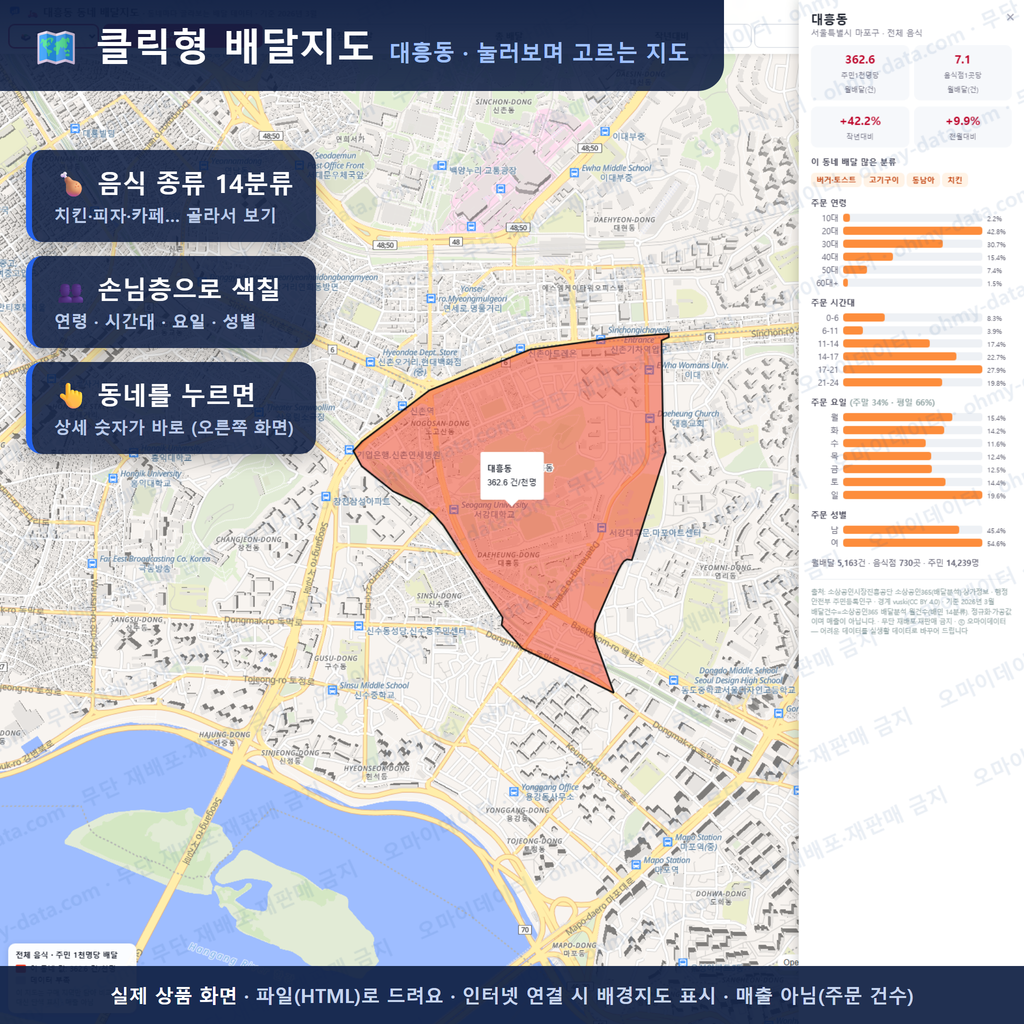 인터랙티브 지도 미리보기(실제 상품은 클릭형 HTML)