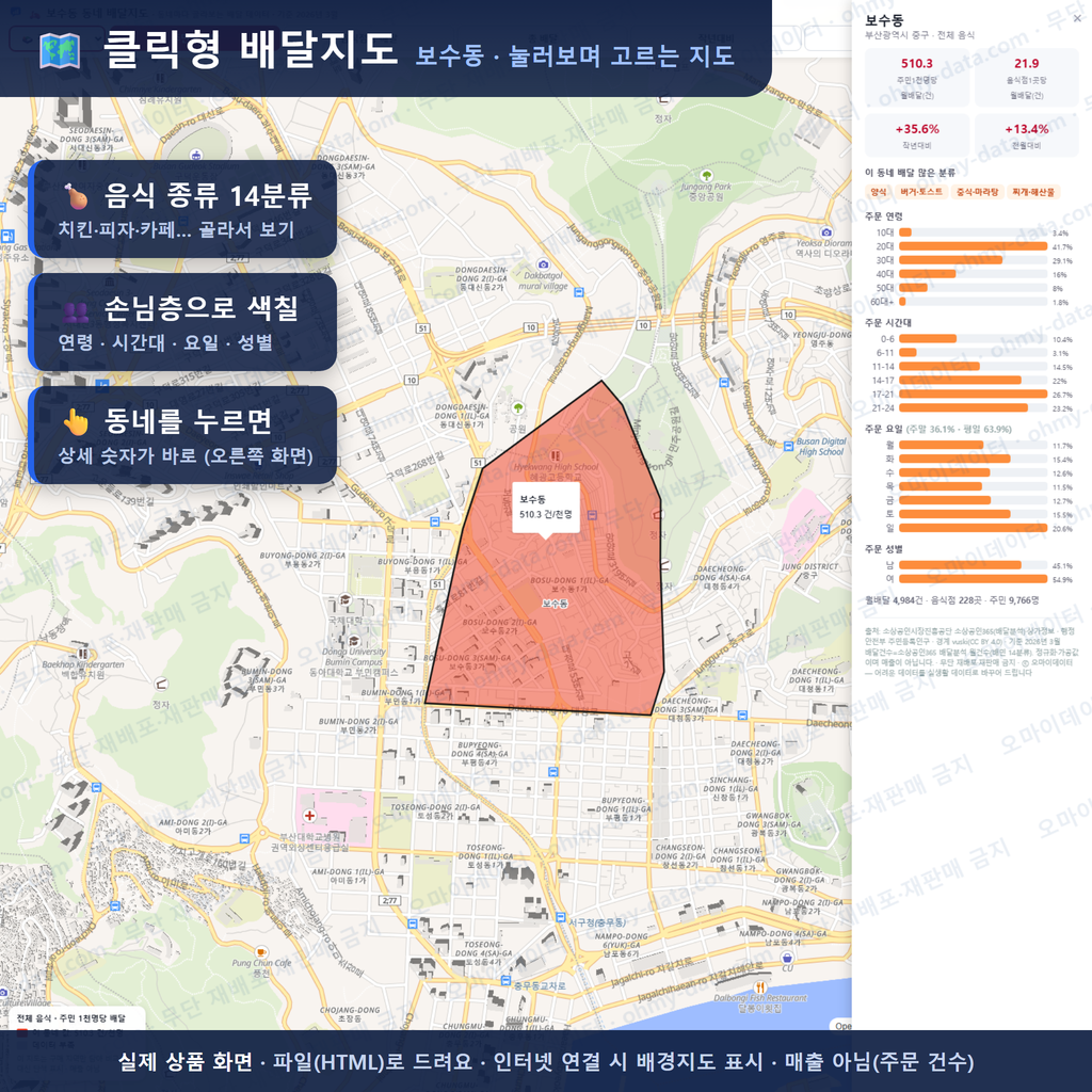 인터랙티브 지도 미리보기(실제 상품은 클릭형 HTML)