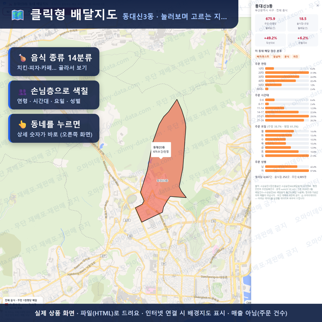 인터랙티브 지도 미리보기(실제 상품은 클릭형 HTML)