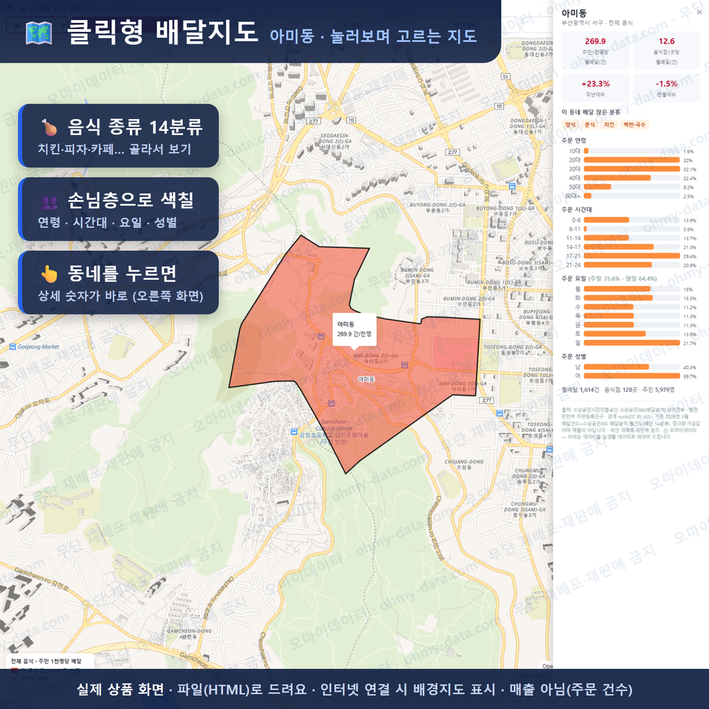 인터랙티브 지도 미리보기(실제 상품은 클릭형 HTML)