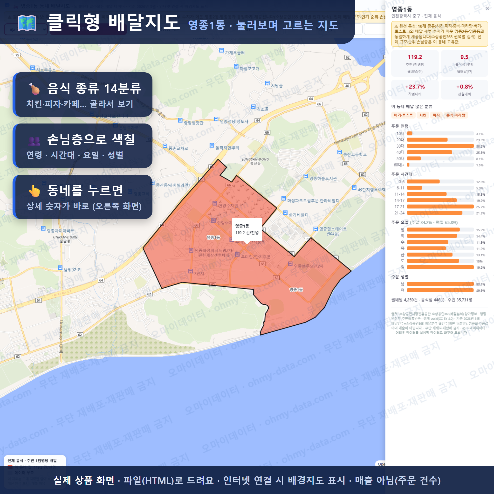 인터랙티브 지도 미리보기(실제 상품은 클릭형 HTML)