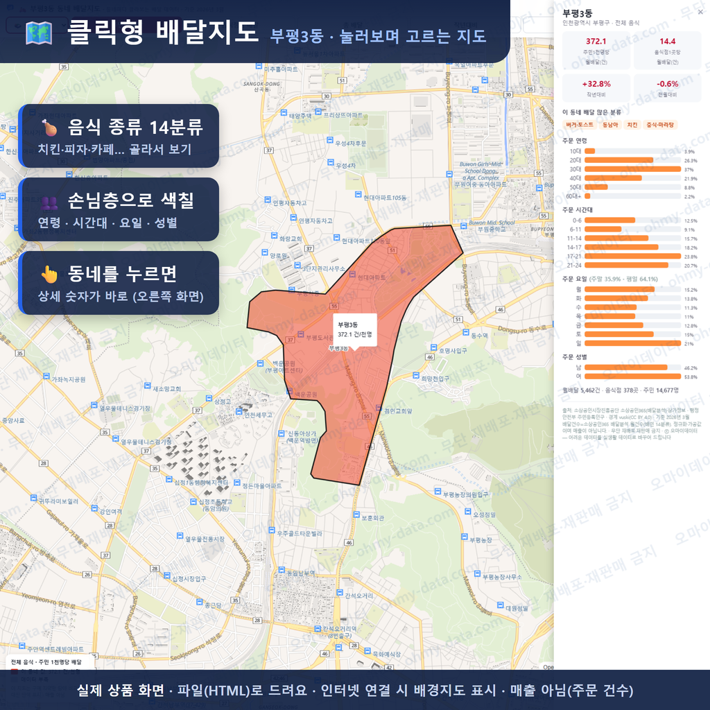 인터랙티브 지도 미리보기(실제 상품은 클릭형 HTML)