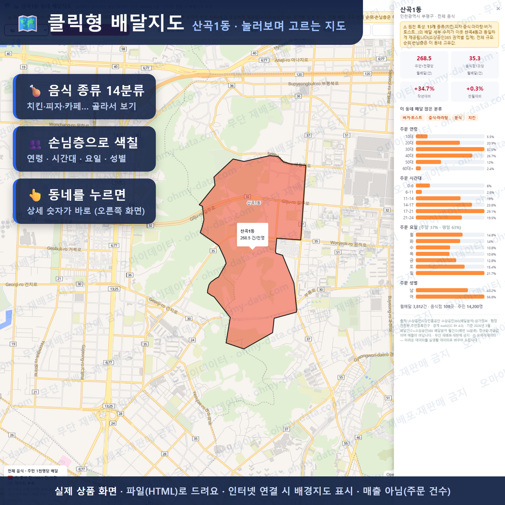 인터랙티브 지도 미리보기(실제 상품은 클릭형 HTML)