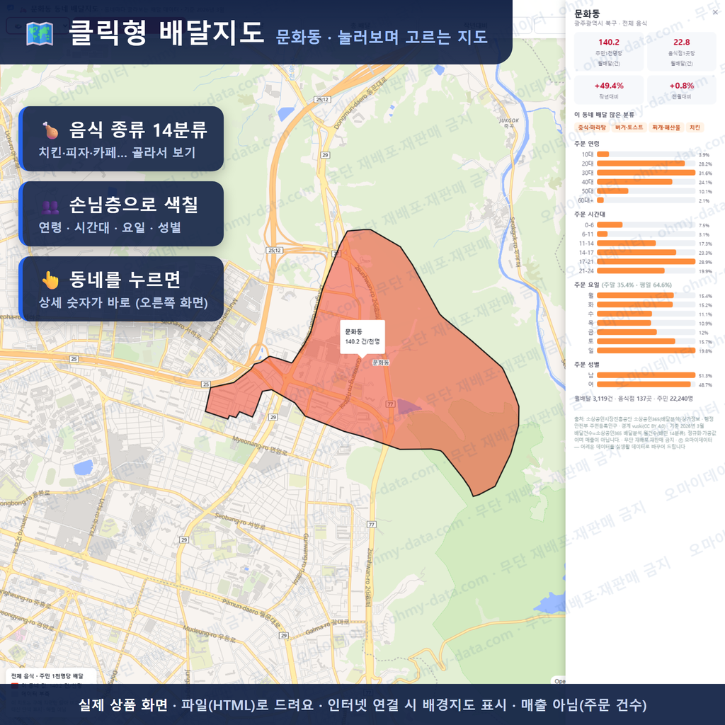 인터랙티브 지도 미리보기(실제 상품은 클릭형 HTML)