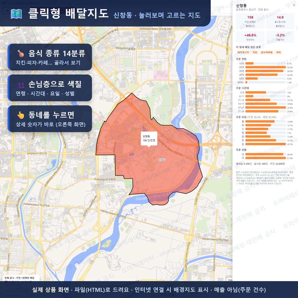인터랙티브 지도 미리보기(실제 상품은 클릭형 HTML)