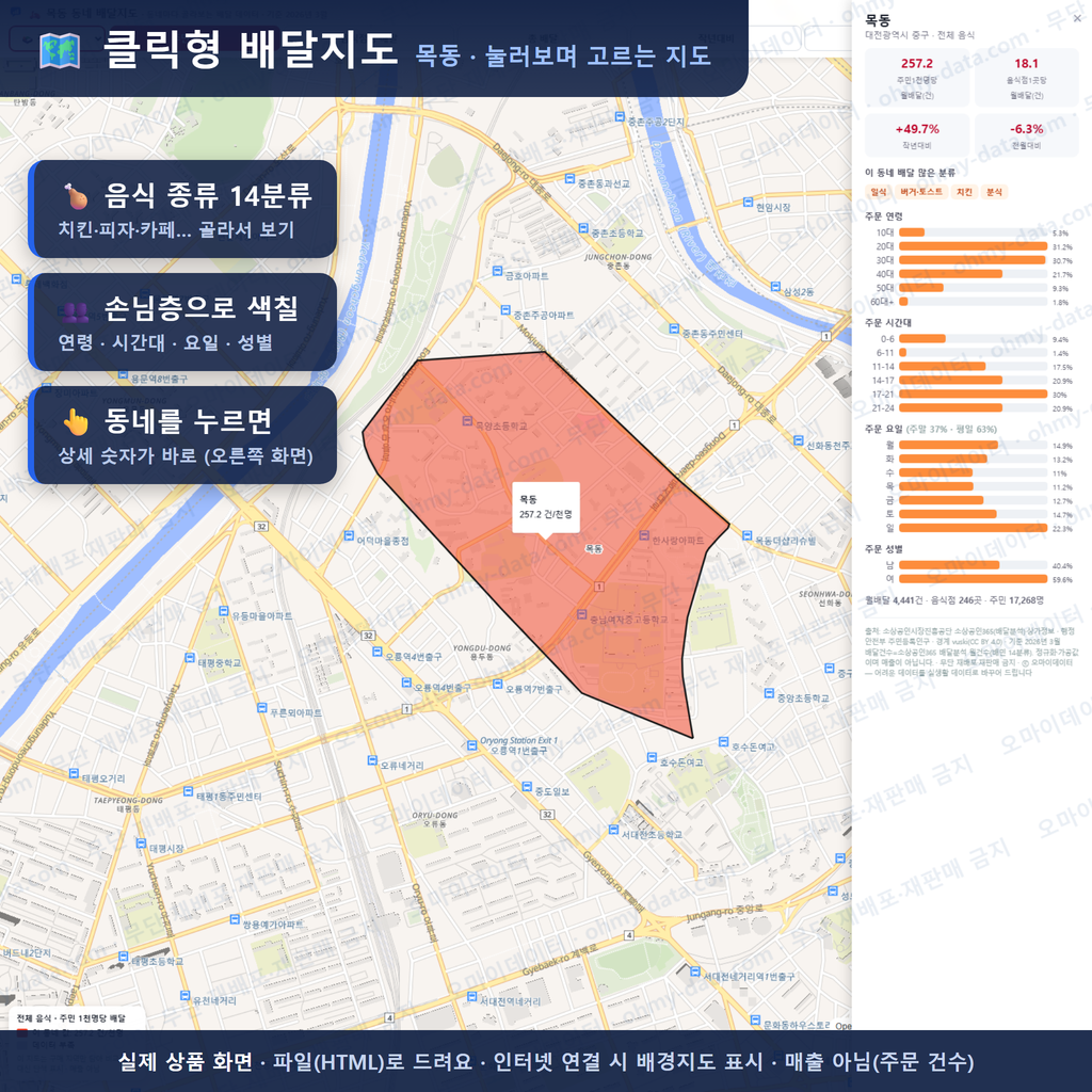 인터랙티브 지도 미리보기(실제 상품은 클릭형 HTML)
