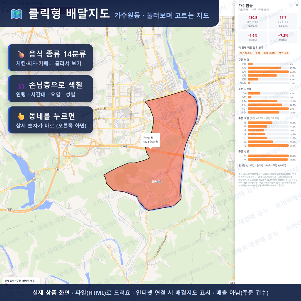 인터랙티브 지도 미리보기(실제 상품은 클릭형 HTML)