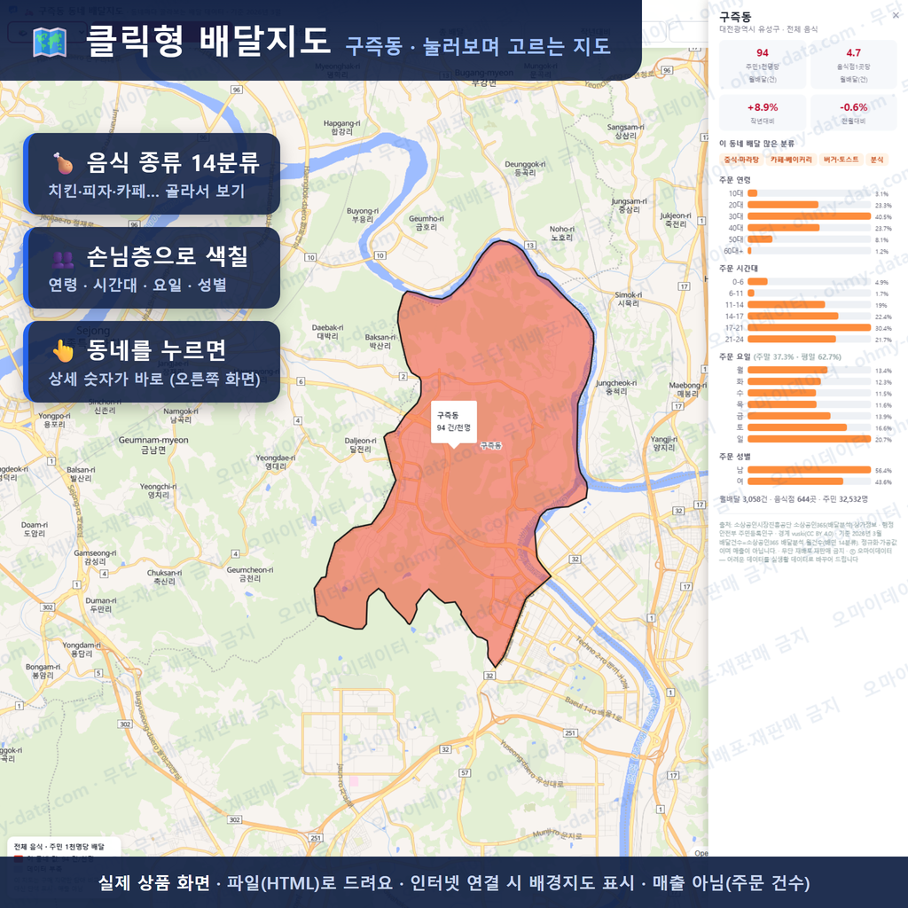인터랙티브 지도 미리보기(실제 상품은 클릭형 HTML)