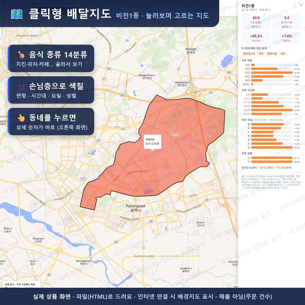 인터랙티브 지도 미리보기(실제 상품은 클릭형 HTML)