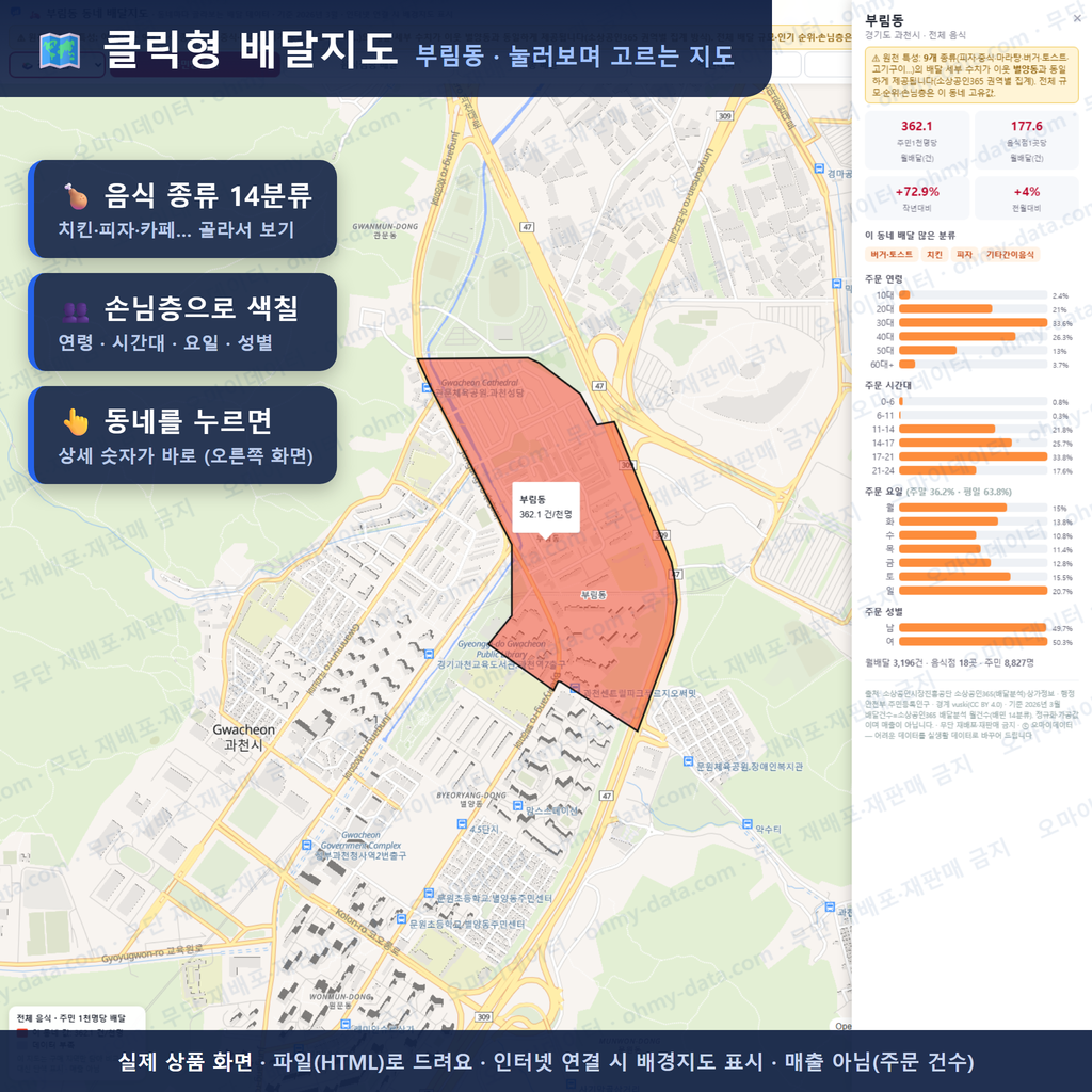 인터랙티브 지도 미리보기(실제 상품은 클릭형 HTML)
