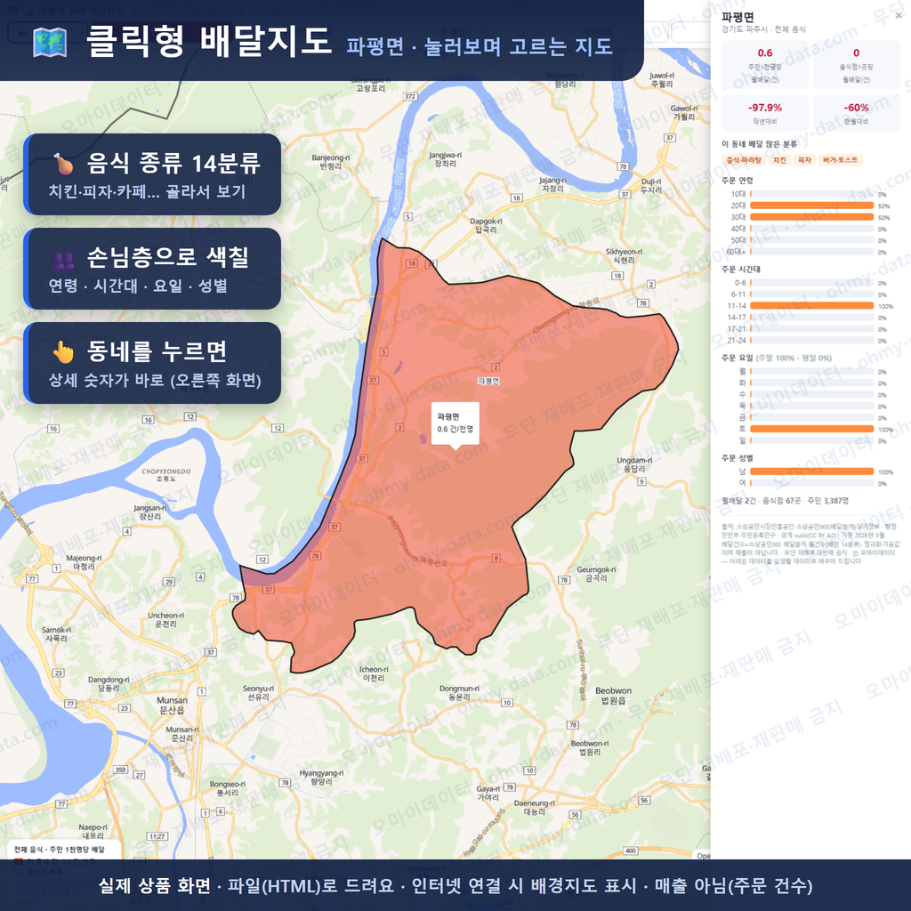 인터랙티브 지도 미리보기(실제 상품은 클릭형 HTML)
