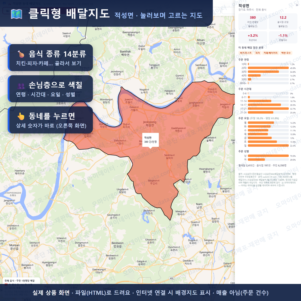 인터랙티브 지도 미리보기(실제 상품은 클릭형 HTML)