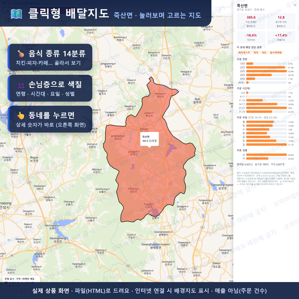 인터랙티브 지도 미리보기(실제 상품은 클릭형 HTML)