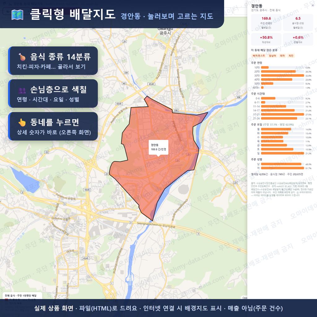 인터랙티브 지도 미리보기(실제 상품은 클릭형 HTML)