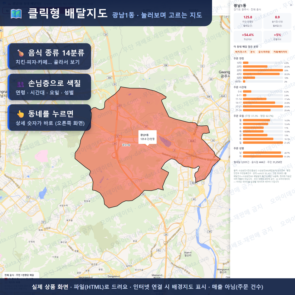 인터랙티브 지도 미리보기(실제 상품은 클릭형 HTML)