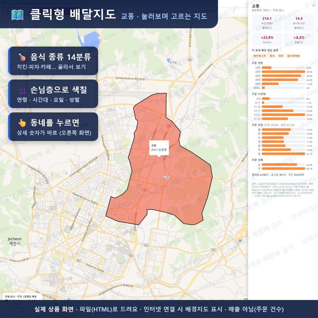 인터랙티브 지도 미리보기(실제 상품은 클릭형 HTML)