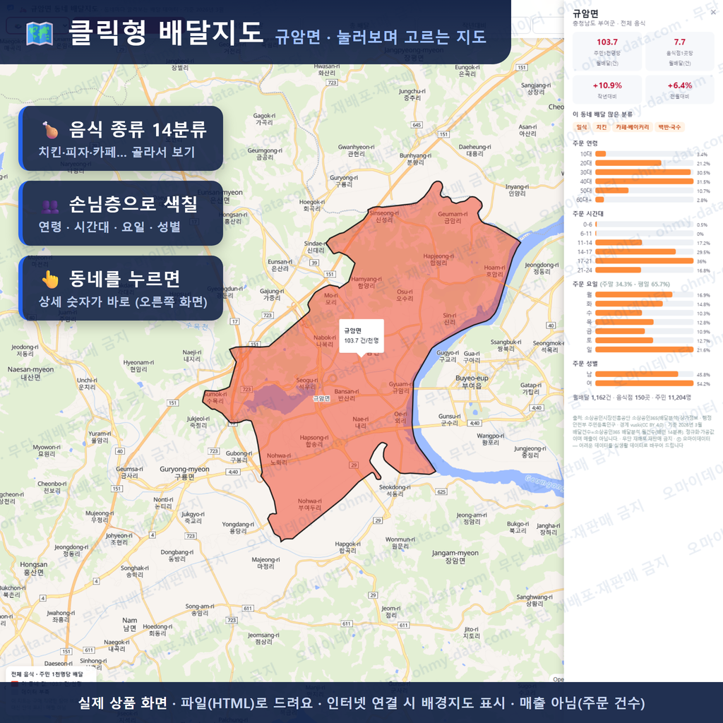 인터랙티브 지도 미리보기(실제 상품은 클릭형 HTML)