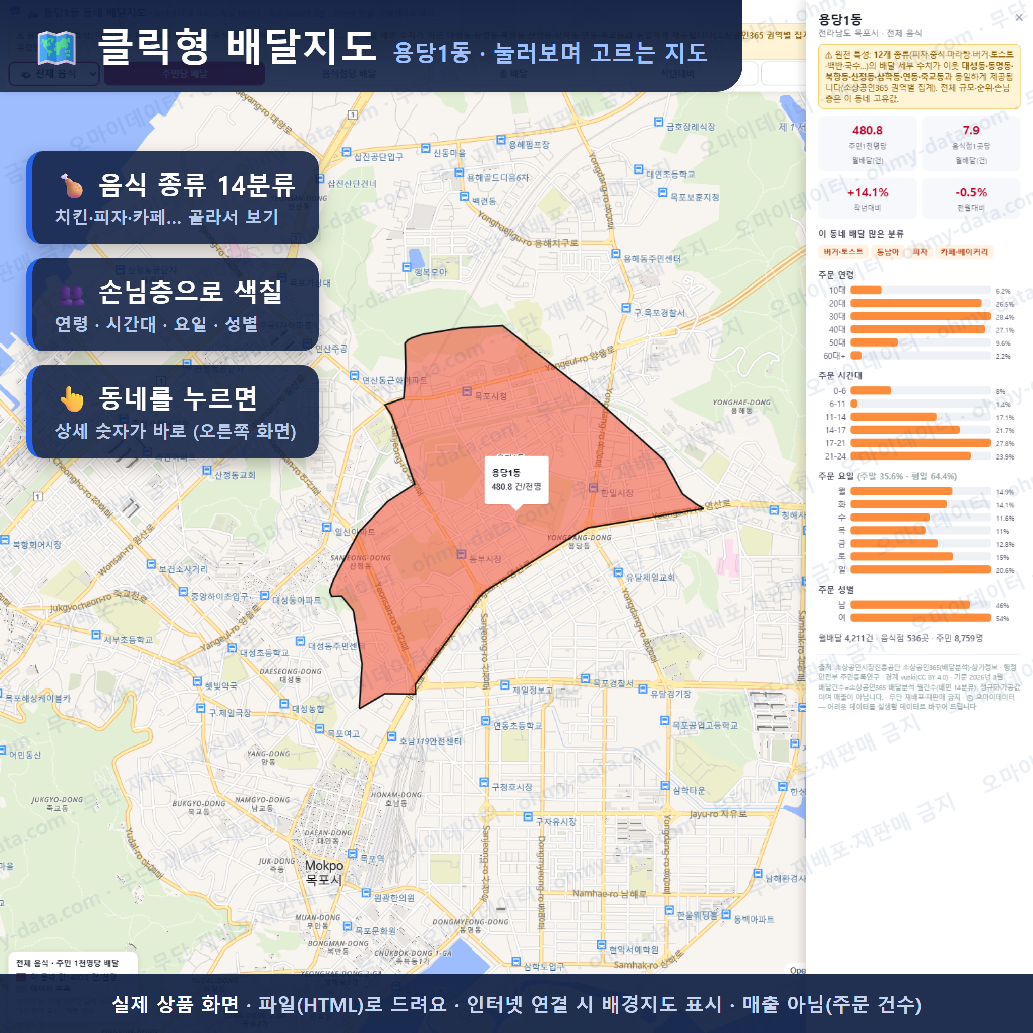 인터랙티브 지도 미리보기(실제 상품은 클릭형 HTML)