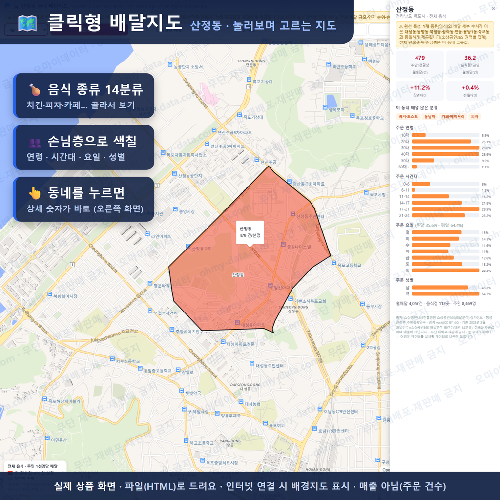 인터랙티브 지도 미리보기(실제 상품은 클릭형 HTML)