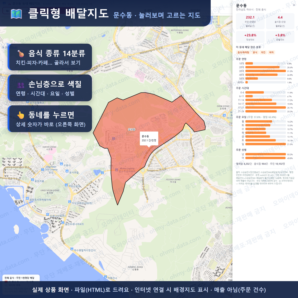 인터랙티브 지도 미리보기(실제 상품은 클릭형 HTML)