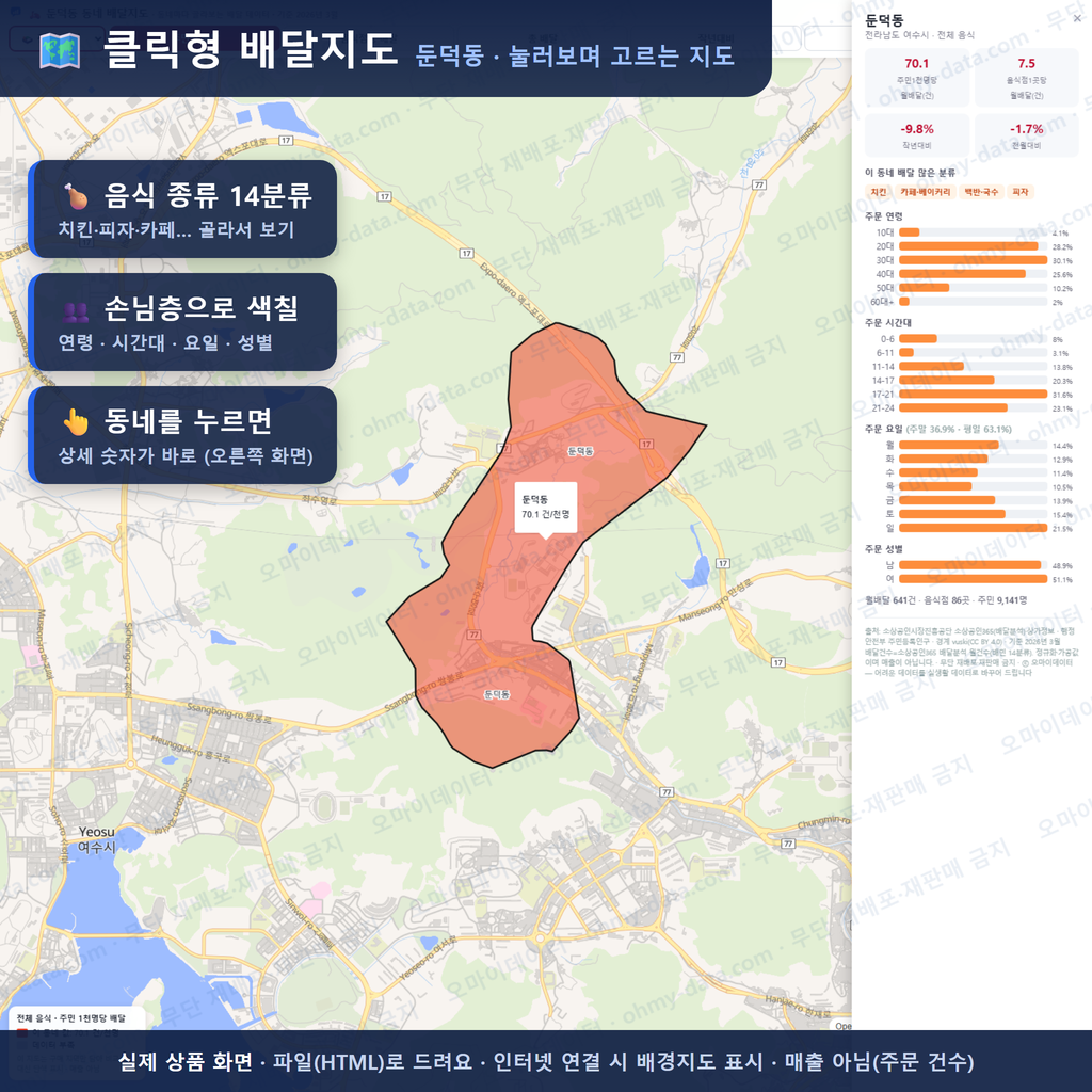 인터랙티브 지도 미리보기(실제 상품은 클릭형 HTML)
