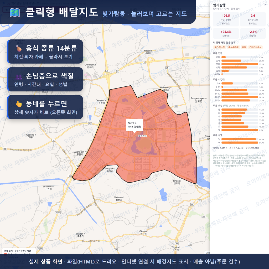 인터랙티브 지도 미리보기(실제 상품은 클릭형 HTML)
