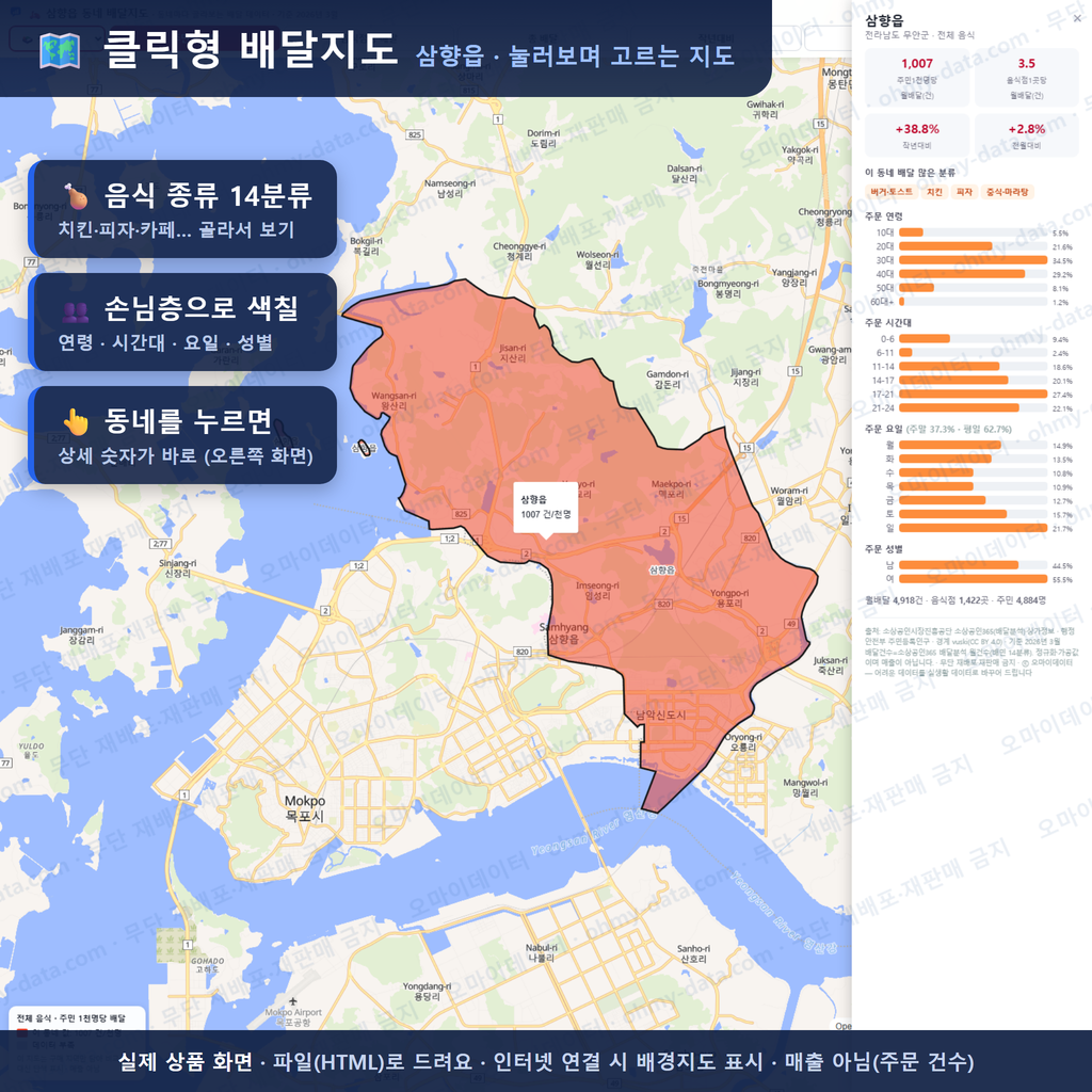 인터랙티브 지도 미리보기(실제 상품은 클릭형 HTML)