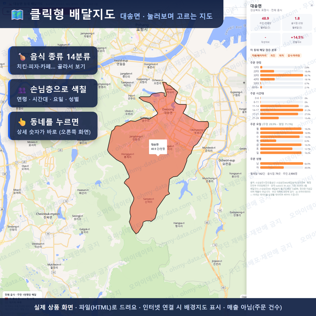 인터랙티브 지도 미리보기(실제 상품은 클릭형 HTML)