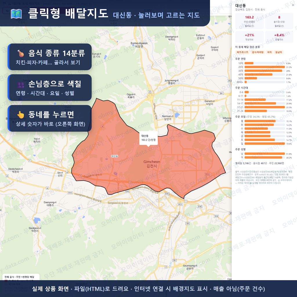 인터랙티브 지도 미리보기(실제 상품은 클릭형 HTML)