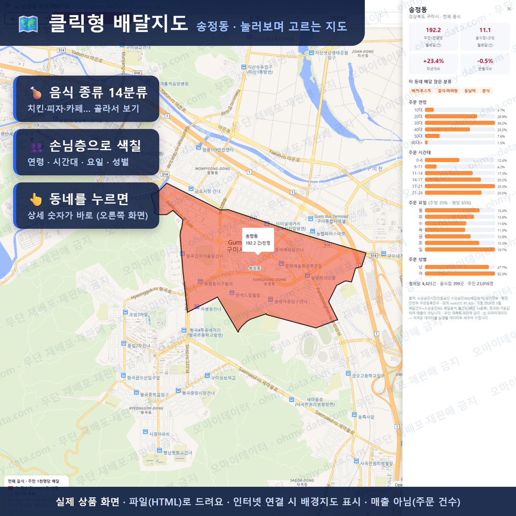 인터랙티브 지도 미리보기(실제 상품은 클릭형 HTML)