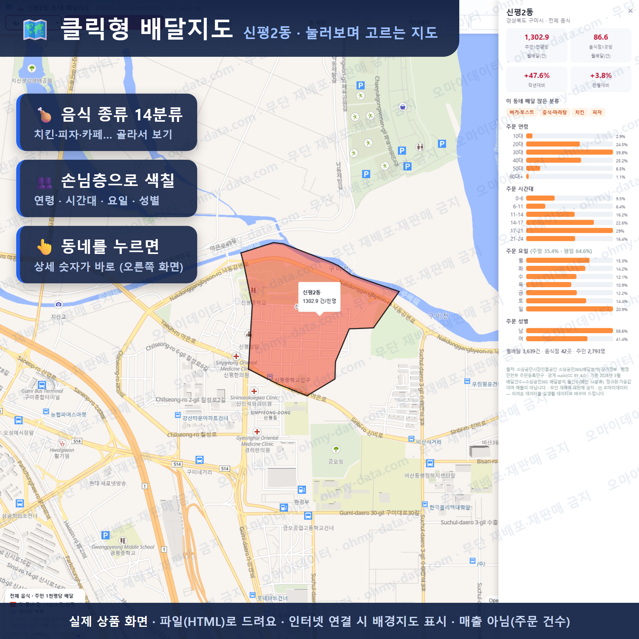 인터랙티브 지도 미리보기(실제 상품은 클릭형 HTML)
