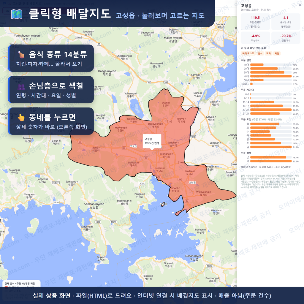인터랙티브 지도 미리보기(실제 상품은 클릭형 HTML)