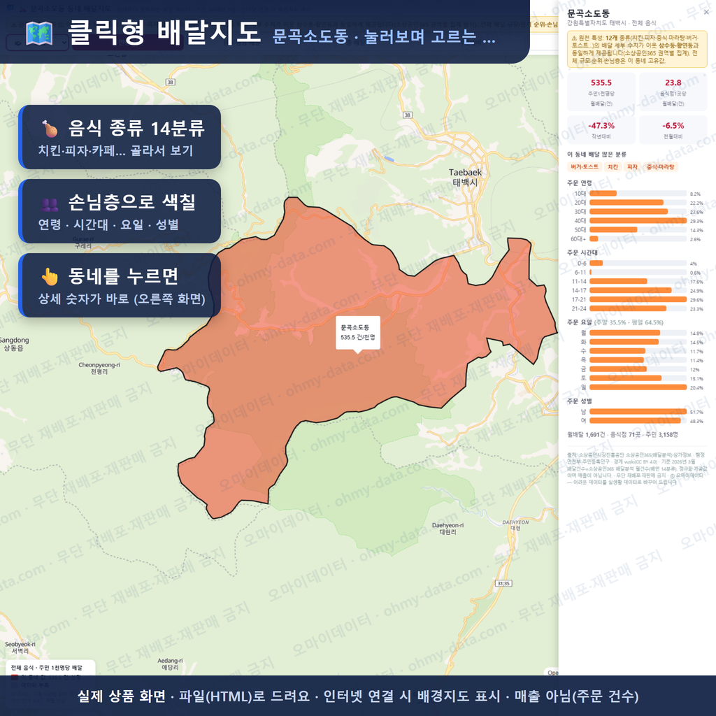 인터랙티브 지도 미리보기(실제 상품은 클릭형 HTML)