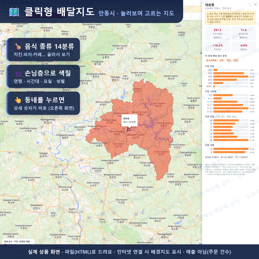 인터랙티브 지도 미리보기(실제 상품은 클릭형 HTML)